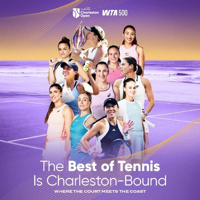 WTA500查尔斯顿签表：郑钦文3号种子出战，首战可能对阵萨卡里